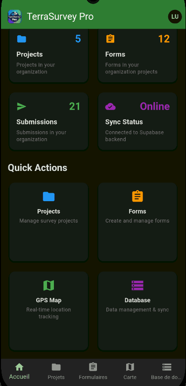 TerraSurvey Pro Mobile App