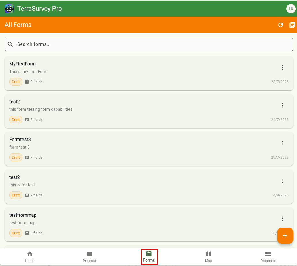 Form Builder Interface